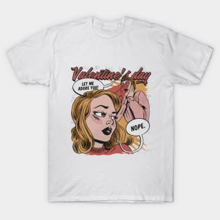 Comic style  valentine Day art T-Shirt